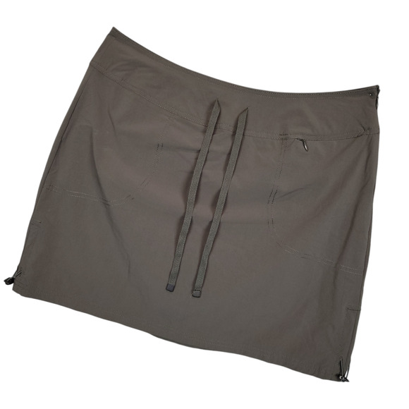 Green Tea Women's Skort Sz XL Drawstring Active Athletic Hiking Trekking Green - Picture 1 of 10